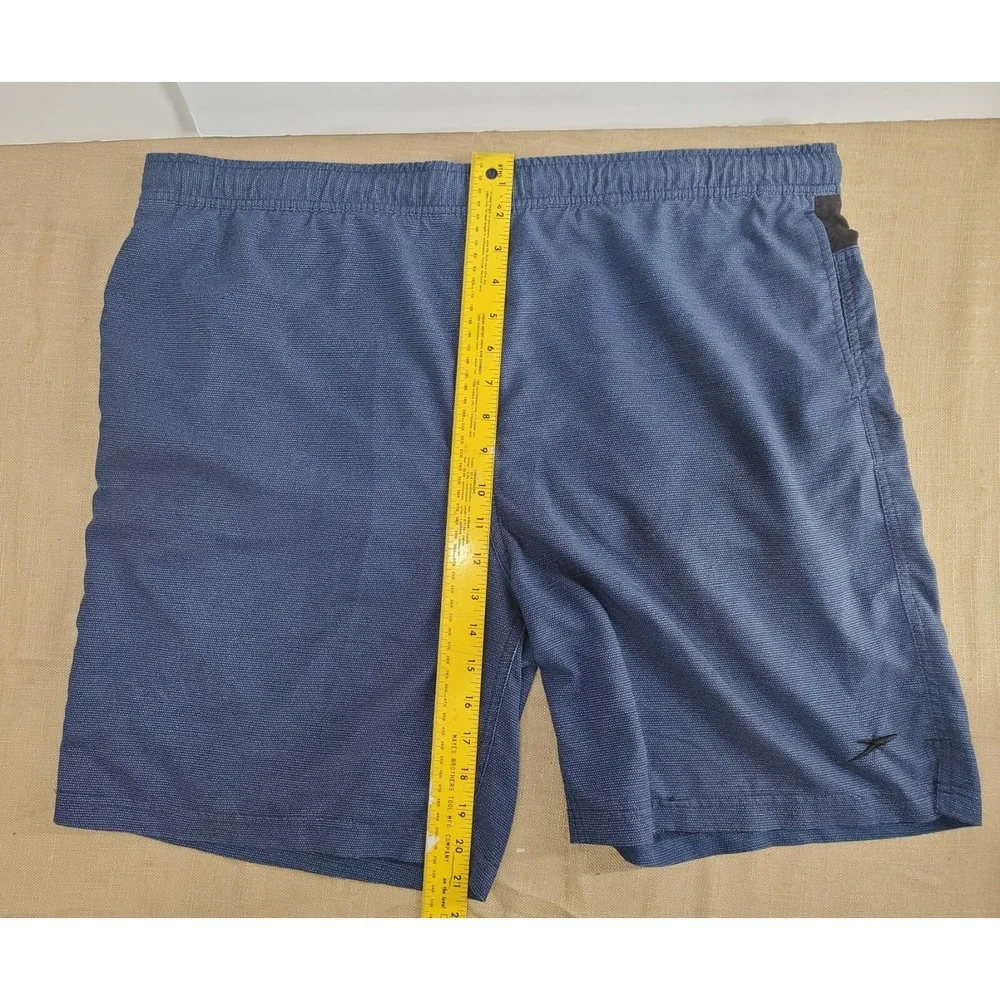 Speedo Hybrid Swim Trunks Shorts sz XL Men Gray‎ Black Lined Pockets 8